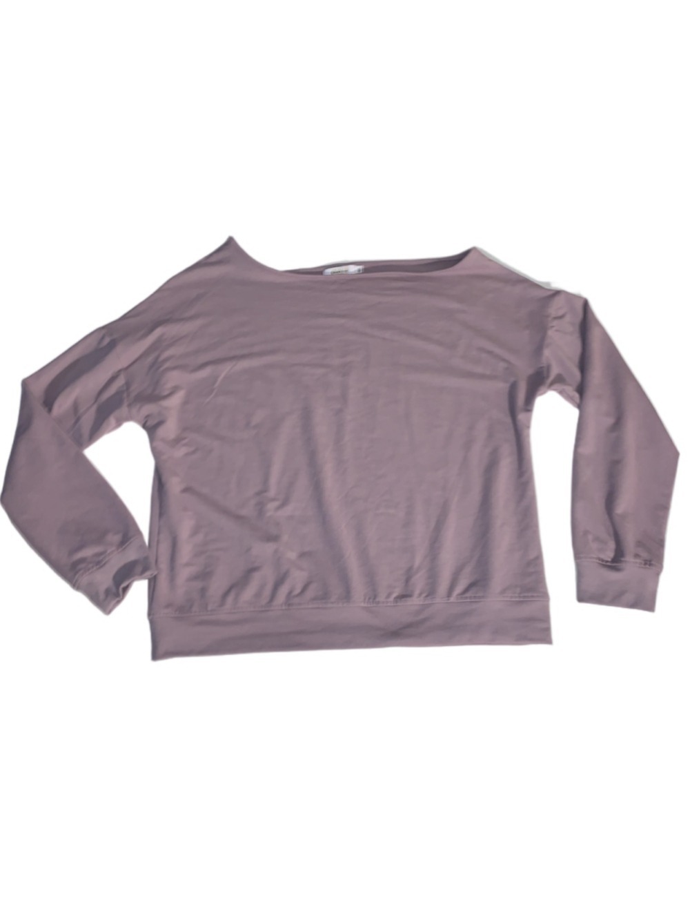 Women's COCO&TASHI Purple Long Sleeve off the shoulder Sweatshirt L